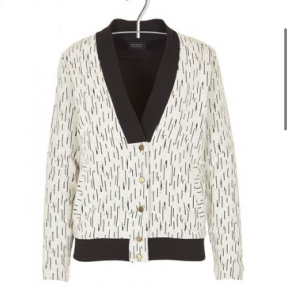 EKYOG JACQUARD FLEECE VARSITY JACKET